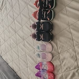 4 pairs of toddler girl shoes size 6